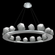 Gem Ring Chandelier-0D 49'' (1289|CHB0039-0D-SN-S-CA1-L3)