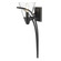 Wry Lighting Olympia 1-light Wall Sconce in Matte Black (36|1648-1W BLK-CLR)