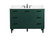 48 inch bathroom vanity in Green with backsplash (758|VF47048MGN-BS)