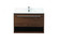 30 inch Single bathroom vanity in walnut with backsplash (758|VF43530MWT-BS)