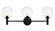 Cosmo Black Wall Sconce (3605|S06003BKCL)