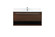 40 Inch Single Bathroom Vanity in Walnut with Backsplash (758|VF43540MWT-BS)