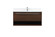 40 inch Single bathroom vanity in walnut with backsplash (758|VF43540MWT-BS)