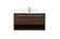36 inch Single bathroom vanity in walnut with backsplash (758|VF43536MWT-BS)