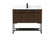 40 inch Single bathroom vanity in walnut with backsplash (758|VF42540MWT-BS)