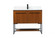 40 inch Single bathroom vanity in teak with backsplash (758|VF42540MTK-BS)