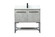 36 inch Single bathroom vanity in concrete grey with backsplash (758|VF42536MCG-BS)