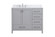42 inch Single Bathroom Vanity in Gray with Backsplash (758|VF18842GR-BS)