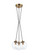 The Bougie Aged Gold Brass Pendant (3605|C63003AGCL)