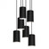 Tyke 24'' 6 Light Round Pendant - BK (1|TYKP04MBBKRND6)