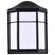LED Cage Lantern Fixture; Black Finish with White Linen Acrylic (81|62/1397)