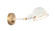 Blare Aged Gold Brass + White Wall Sconce (3605|S00711AGWH)