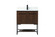 30 inch Single bathroom vanity in walnut with backsplash (758|VF42530MWT-BS)