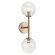 Novo Aged Gold Brass Wall Sconce (3605|W81702AGCL)