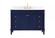 48 inch Single bathroom vanity in blue with backsplash (758|VF31848BL-BS)