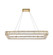 Monroe 42 inch LED Single rectangle pendant in gold (758|3504D42L1G)