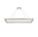 Monroe 50 inch LED Single rectangle pendant in chrome (758|3504D50L1C)