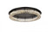 Monroe 33 inch LED Single flush mount in black (758|3503F33BK)