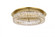 Monroe 22 inch LED Single flush mount in gold (758|3503F22G)