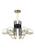Crosby Medium Chandelier (7355|700CRBY6BNB-LED927-277)