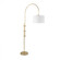 Regina Andrew Arc Floor Lamp With Fabric Shade (Natural Brass) (5533|14-1004NB)