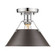 Yep by Golden Lighting Orwell 1-light Flush Mount in Chrome and Rubbed Bronze shade (36|3306-FM CH-RBZ)
