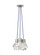 Modern Kira dimmable LED Ceiling Pendant Light in a Satin Nickel/Silver Colored finish (7355|700TDKIRAP3US-LED930)