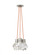 Modern Kira dimmable LED Ceiling Pendant Light in a Satin Nickel/Silver Colored finish (7355|700TDKIRAP3PS-LEDWD)