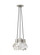 Modern Kira dimmable LED Ceiling Pendant Light in a Satin Nickel/Silver Colored finish (7355|700TDKIRAP3BS-LED930)