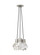 Modern Kira dimmable LED Ceiling Pendant Light in a Satin Nickel/Silver Colored finish (7355|700TDKIRAP3BS-LED922)