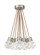 Modern Kira dimmable LED Ceiling Pendant Light in a Satin Nickel/Silver Colored finish (7355|700TDKIRAP11PS-LED930)