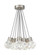 Modern Kira dimmable LED Ceiling Pendant Light in a Satin Nickel/Silver Colored finish (7355|700TDKIRAP11IS-LEDWD)