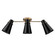 3 Light Semi-Flush (36|2122-3SF MBS-BLK)