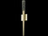 The Original Glacier Avenue 25'' Wall Sconce in Brushed Brass with Bubbled Glass (4450|HF3039-BB)