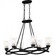 Overlook 6-Light Earth Black Linear Chandelier (26|OLK632EK)