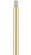 Soft Gold 12'' Length Rod Extension Stem (108|55999-33)