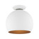 1 Light White Semi-Flush Mount (108|43390-03)