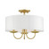 3 Light Soft Gold Semi-Flush Mount (108|42989-33)