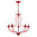 5 Light Shiny Red Chandelier (108|42905-72)