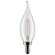 3 Watt CA10 LED Filament; Clear; Candelabra base; 90 CRI; 2700K; 120 Volt (27|S21294)