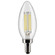5.5 Watt B11 LED Filament; Clear; Candelabra base; 90 CRI; 4000K; 120 Volt (27|S21276)