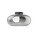 Trinity 14-in Black/Chrome Dimmable LED Semi Flush Mount (461|SF62014-BK/CH)