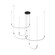 Talis 70-in Black LED Multi Pendant (461|MP89570-BK)