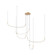 Talis 70-in Brushed Gold LED Multi Pendant (461|MP89570-BG)