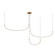 Talis 70-in Brushed Gold LED Multi Pendant (461|MP89370-BG)