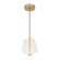 Mulberry 11-in Brushed Gold/Light Guide LED Pendant (461|PD62511-BG/LG)