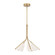Mulberry 28-in Brushed Gold/Light Guide Dimmable LED Chandelier (461|CH62628-BG/LG)
