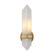 Valencia 5-in Alabaster 1 Light Damp-Rated Wall/Vanity Light with Vintage Brass Finish (7713|WV334105VBAR)