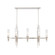 Torres 38-in Polished Nickel/Ribbed Glass 8 Lights Linear Pendant (7713|LP335838PNCR)