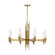 Torres 36-in Ribbed Glass/Vintage Brass 8 Lights Chandelier (7713|CH335836VBCR)
